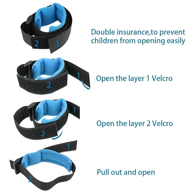 ### 🛍️ Product Title  **Anti-Lost Baby Wrist Link with Lock & Key | Kids Safety Wristband & Walking Harness | Child Safety Strap**