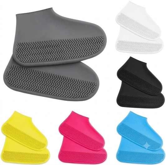 **Waterproof Shoe Covers | Reusable Silicone Rain Shoe Covers for Men, Women & Kids | Waterproof Overshoe Protection**